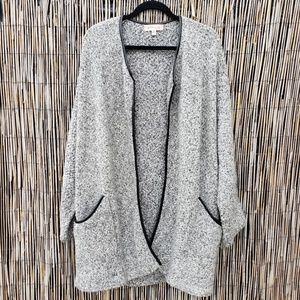 Philosophy marbled oversized long open cardigan